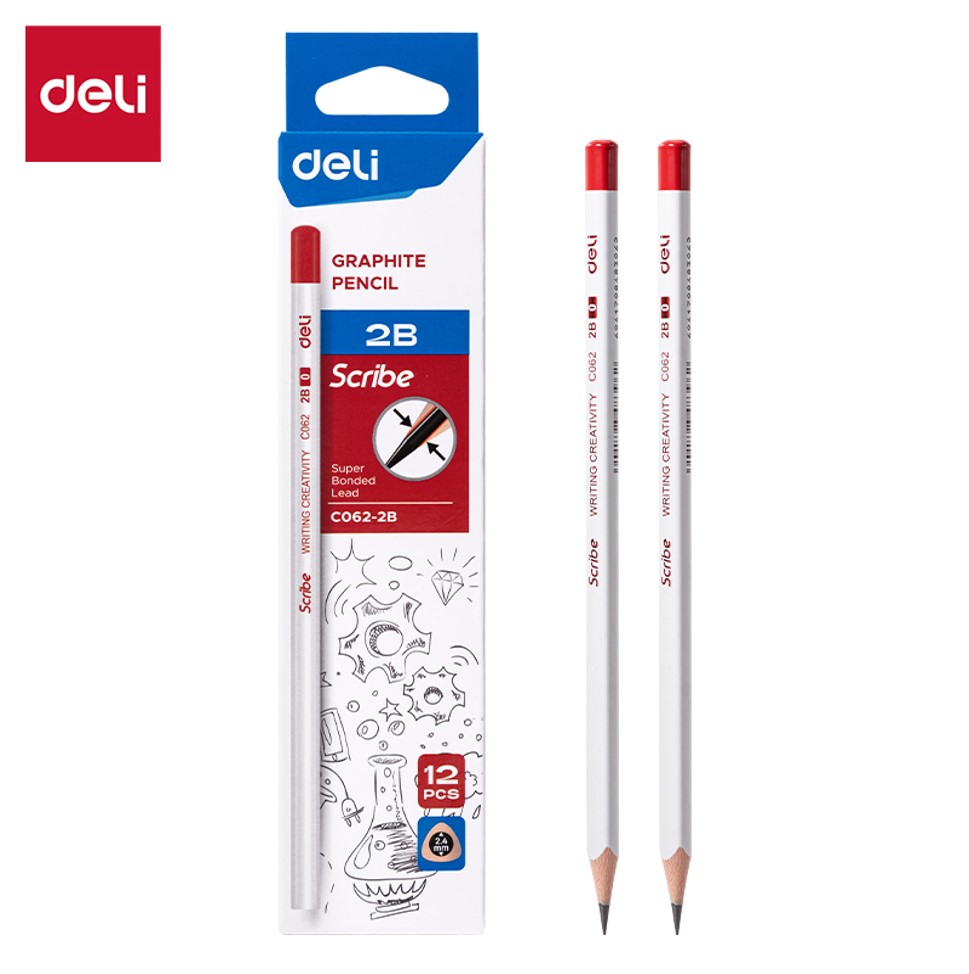 Pensil 2B Deli Isi 12 pcs