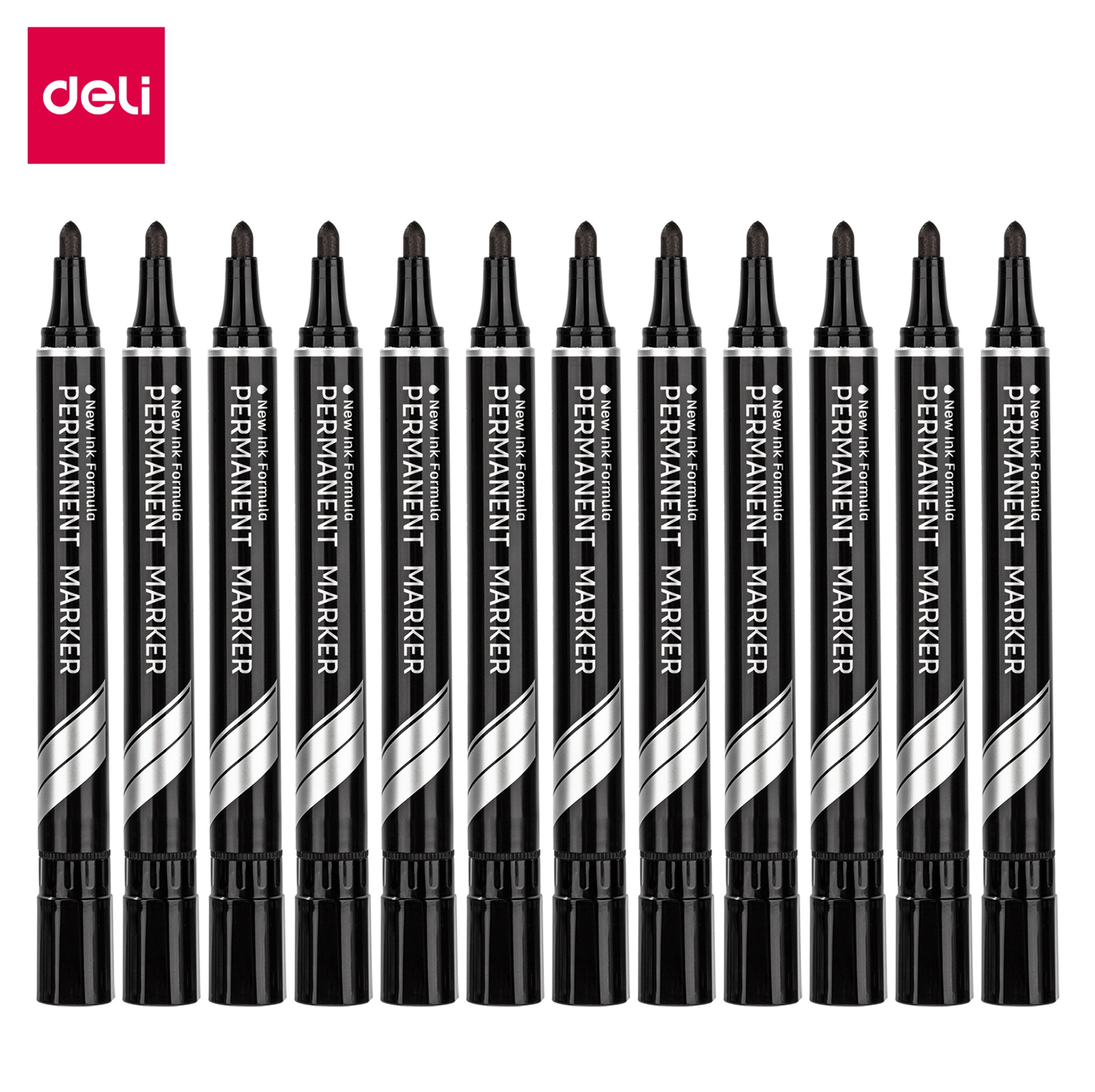 Spidol Permanent Deli Warna Hitam Default
