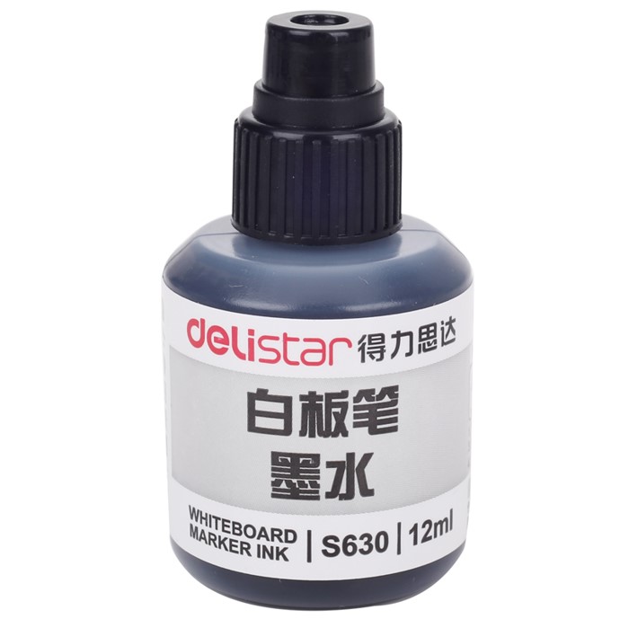 Tinta Spidol Whiteboard Deli Warna Hitam Default