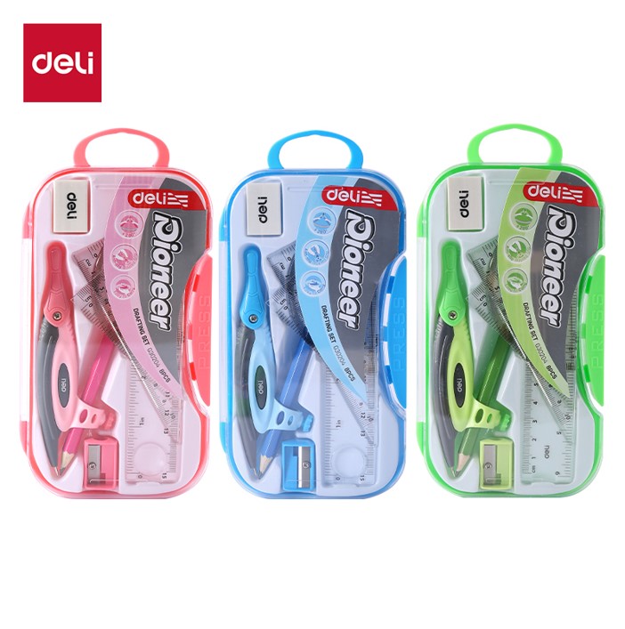 Penggaris Set Deli 8 Item Isi 8 item