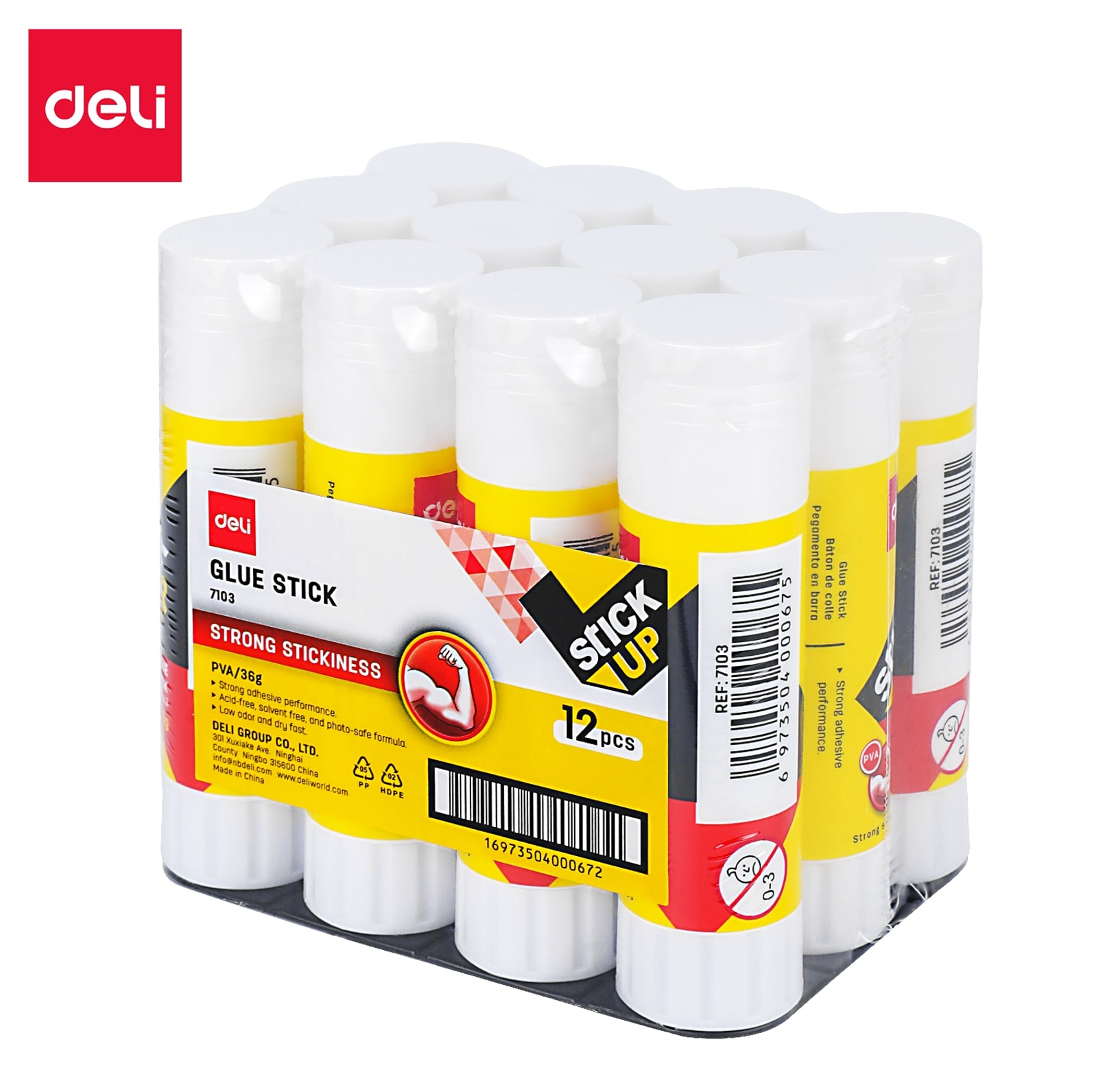 Lem Kertas/Glue Stick Deli 36 gram