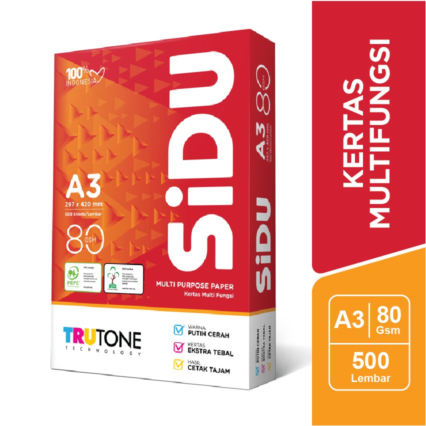 Kertas Fotocopy Sinar Dunia 80Gsm A3